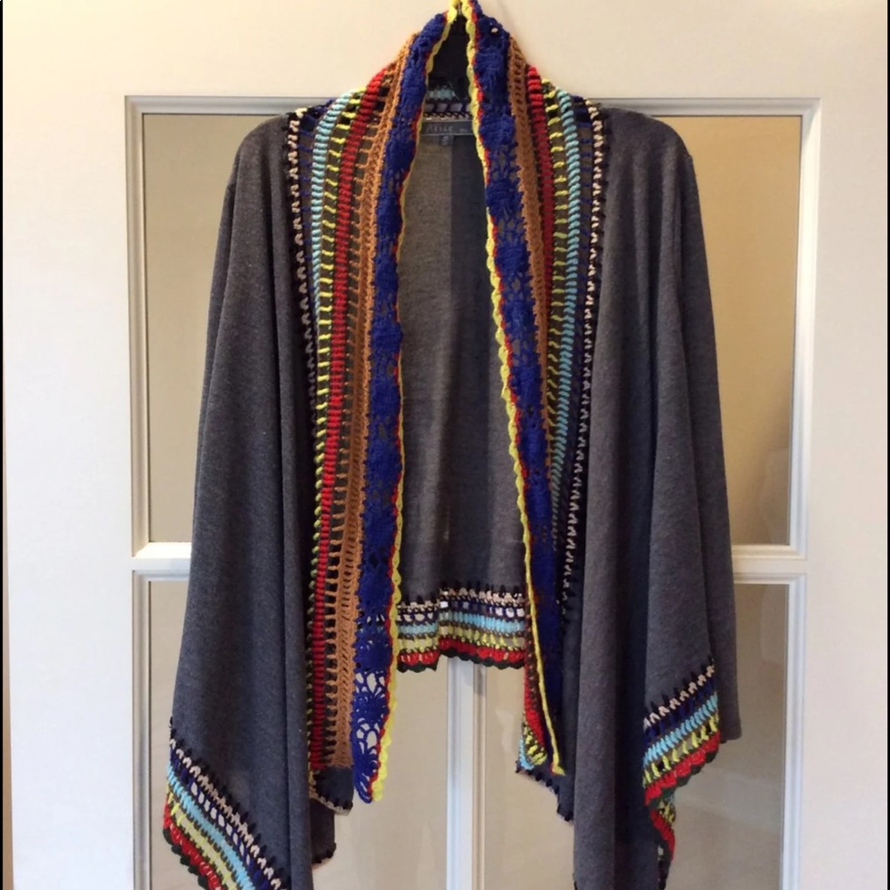 Sweater Boutique Cardigan Womens M New Gray